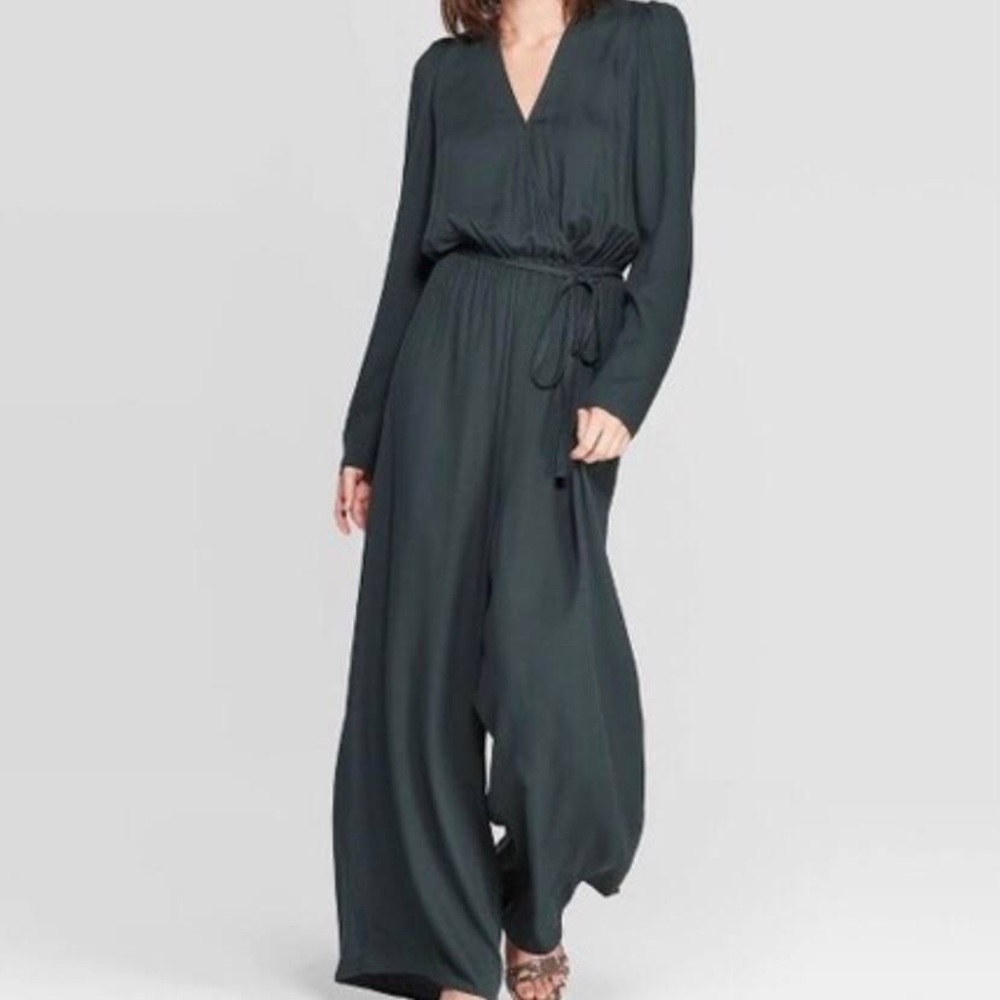 emerald green jumpsuit